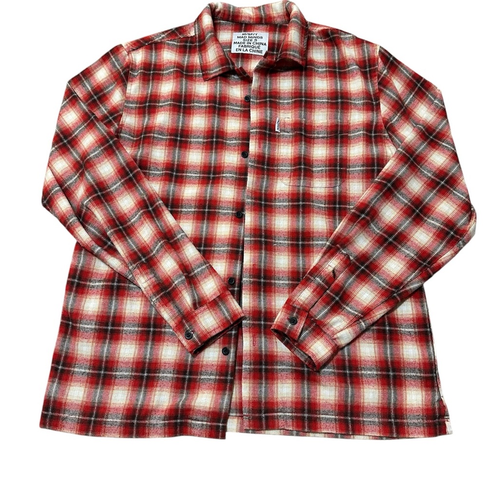 Red Plaid Men's Shirt